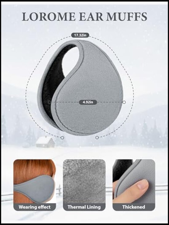 Winter Knit Beanie Hat Scarf Gloves and Ear Warmer Set